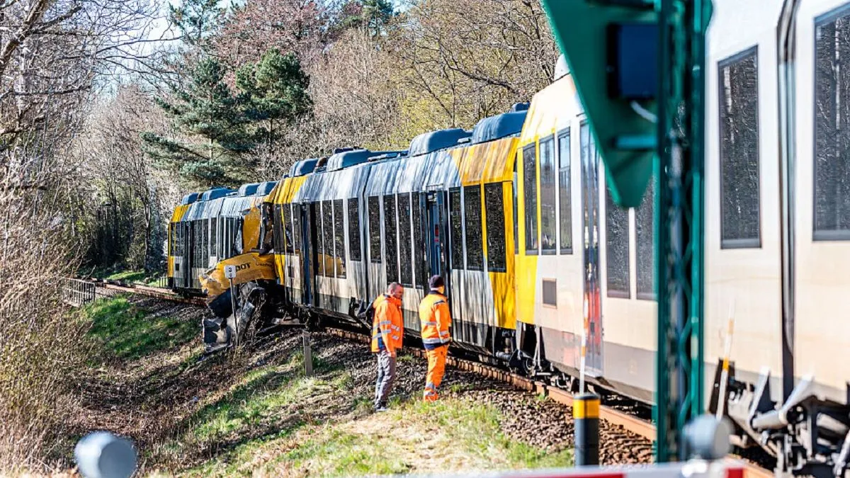 Железнодорожная авария в Дании: 17 пострадавших, есть тяжёлые